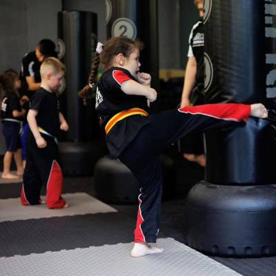 Confident self-defence martial arts children